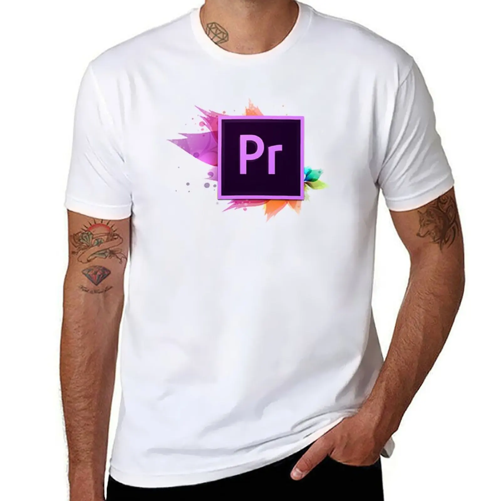 Adobe Premiere Pro T-Shirt korean fashion valentines boutique clothes t shirts for men pack