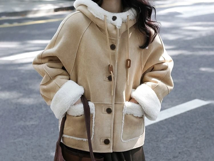 2025 Women's New Style Fashionable Retro Hoodie Coat