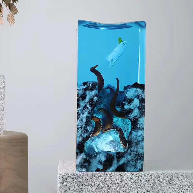New karst cave explore solid wood resin handicraft desktop ornament living room study bedroom creativity art home decoration