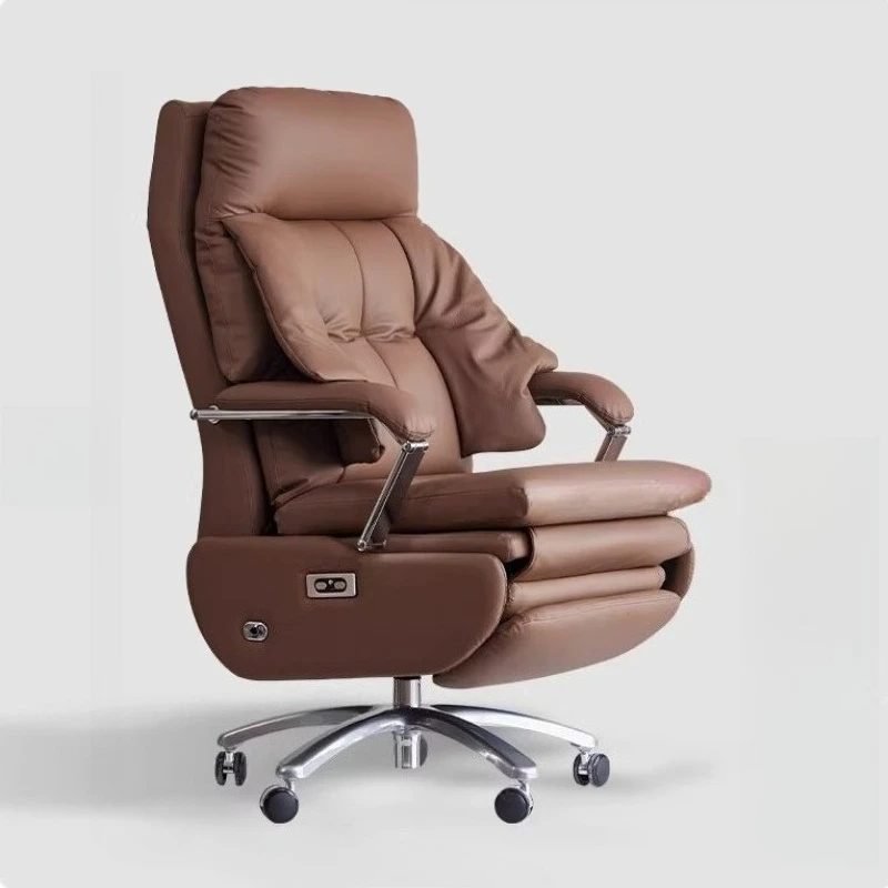 

Электрическое массажное кресло из натуральной кожи для руководителя - Эргономичное офисное кресло с откидной спинкой для дневного отдыха и длительного сидения JT40