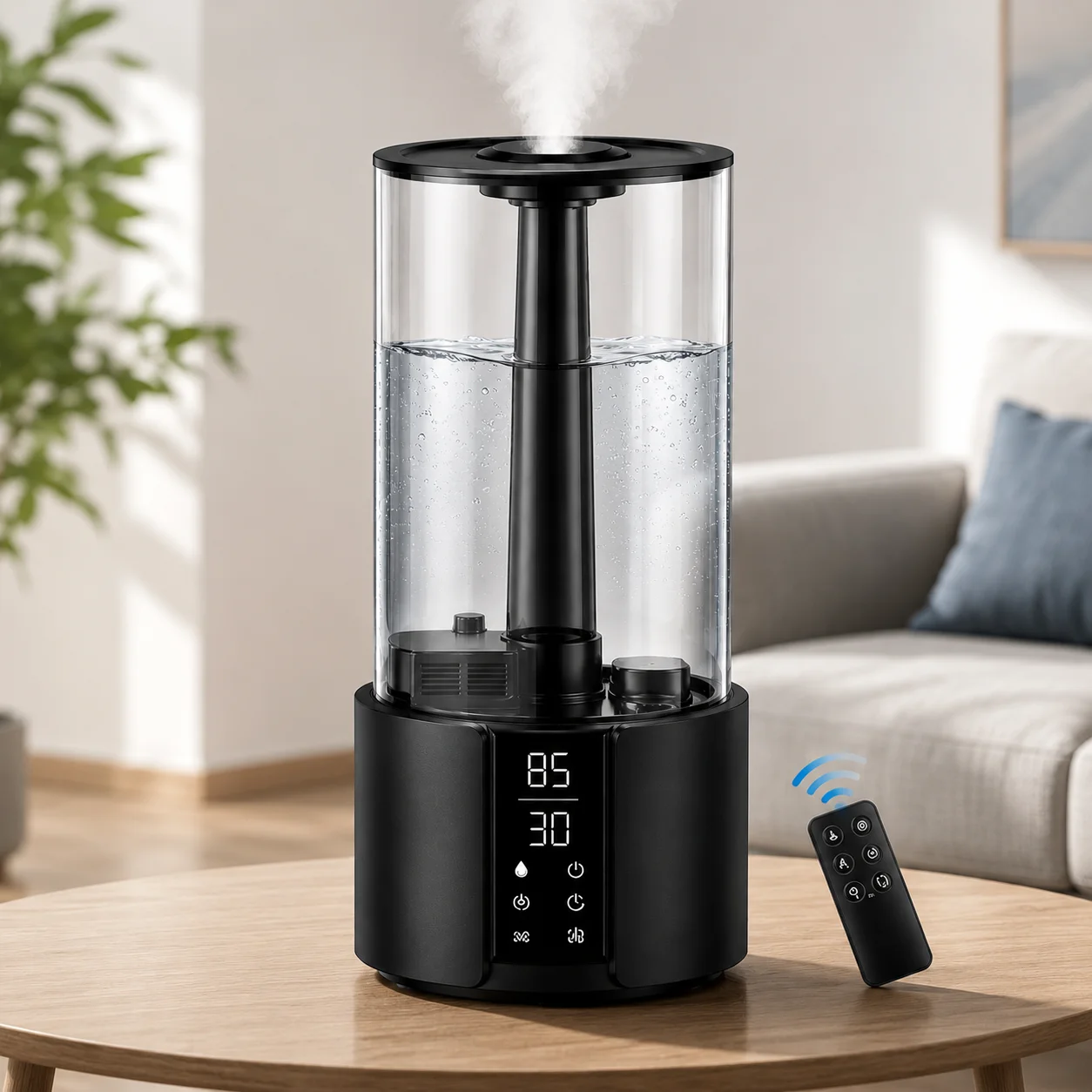 Tuya 5.5L Good Quality Ultrasonic Power Humidifiers Air Innovations Warm Cool Mist Top FIll Humidifiers