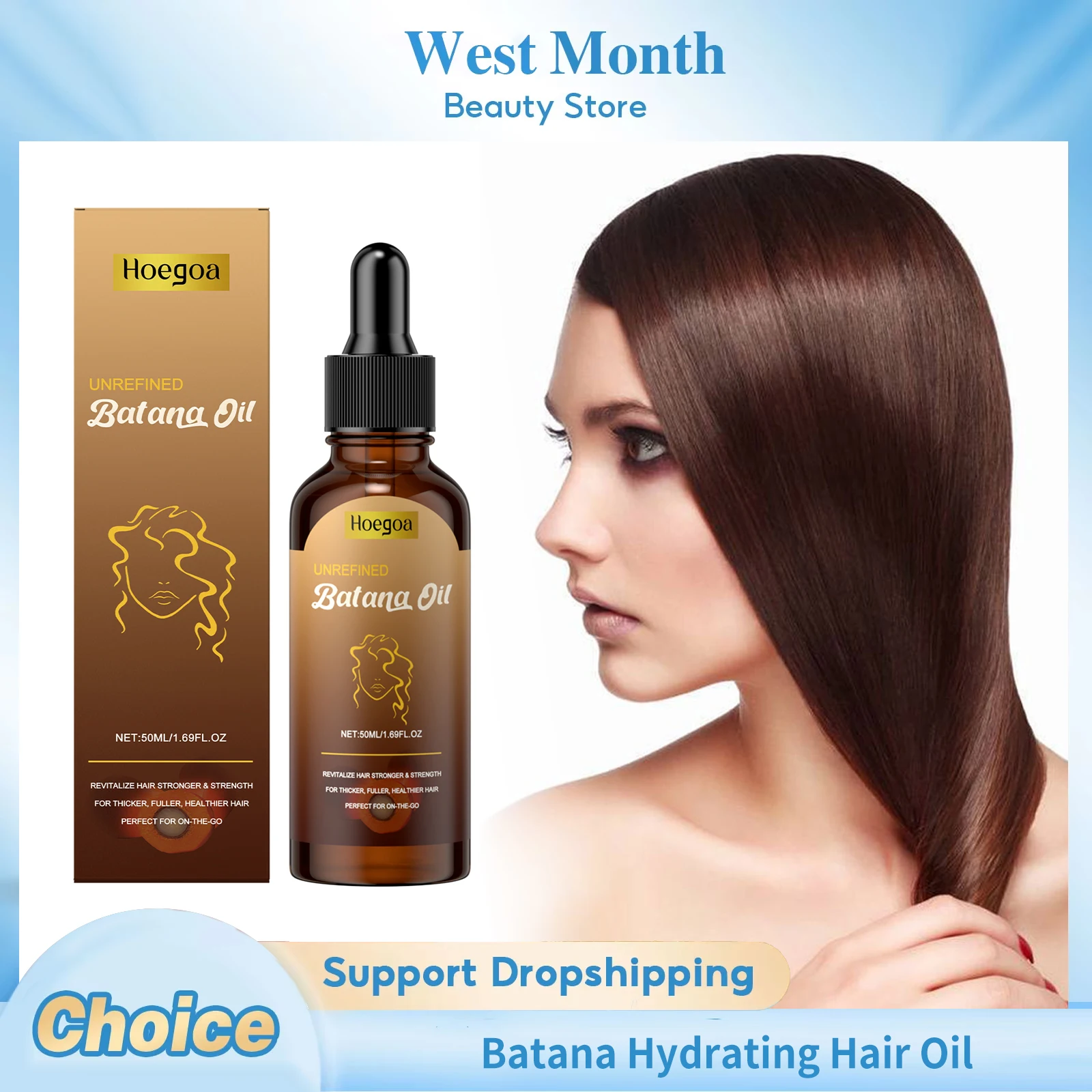 

Batana Hydrating Hair Oil Repair Dry Damaged Hair Shiny Hair Long Lasting Moisturizing Smoothing Nourishing Hair Essential Oil