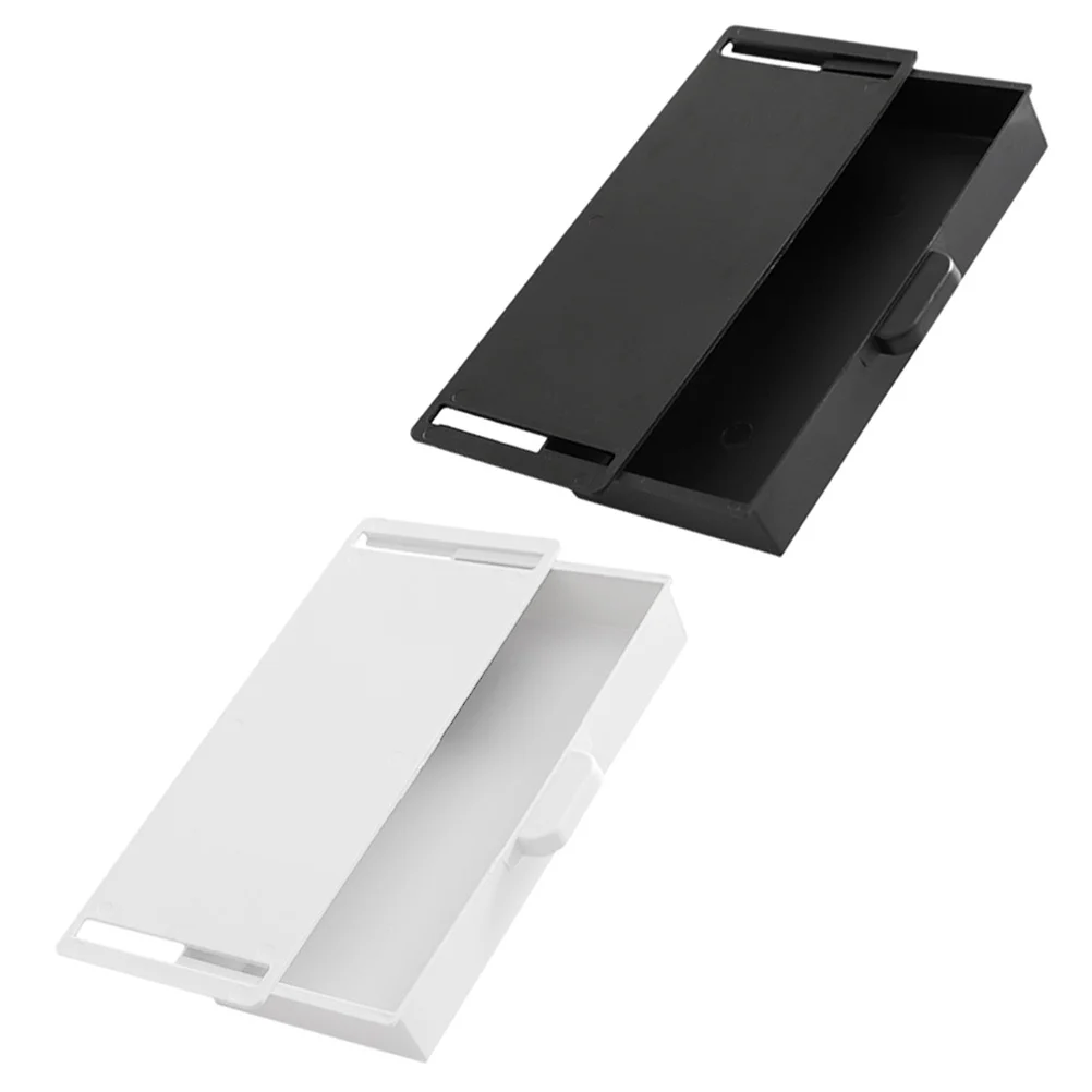 2 قطعة صندوق تخزين تحت المكتب متعدد الوظائف مكتب منظم سطح المكتب درج مخفي تخزين سعة كبيرة تحت درج المكتب #4