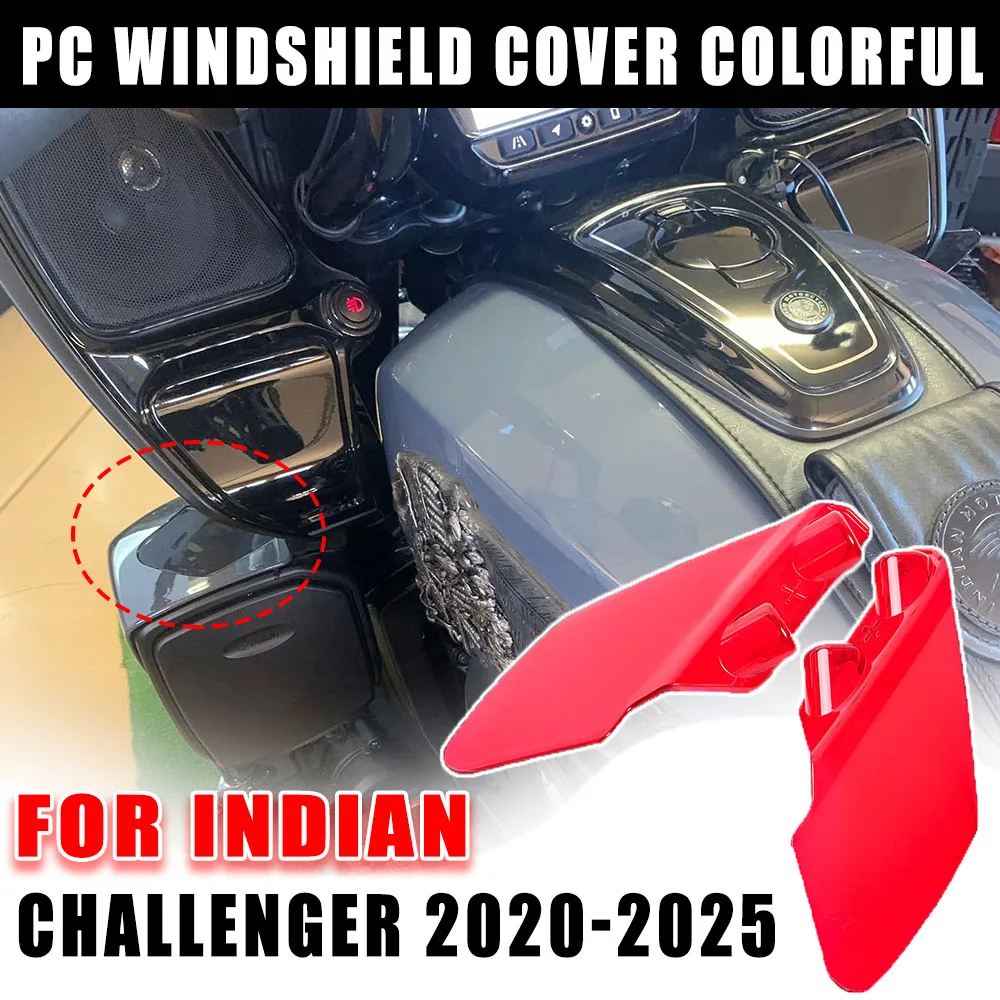 

Suitable For Indian Challenger 2020-2025 PC Windshield Cover Durable NEW Motorcycle Accessories Headlight Fairing Air Deflector