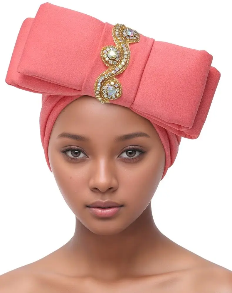 Fashion Women Turban Headband Hat Breathable Headwear Hair Accessories Turban African Nigerian