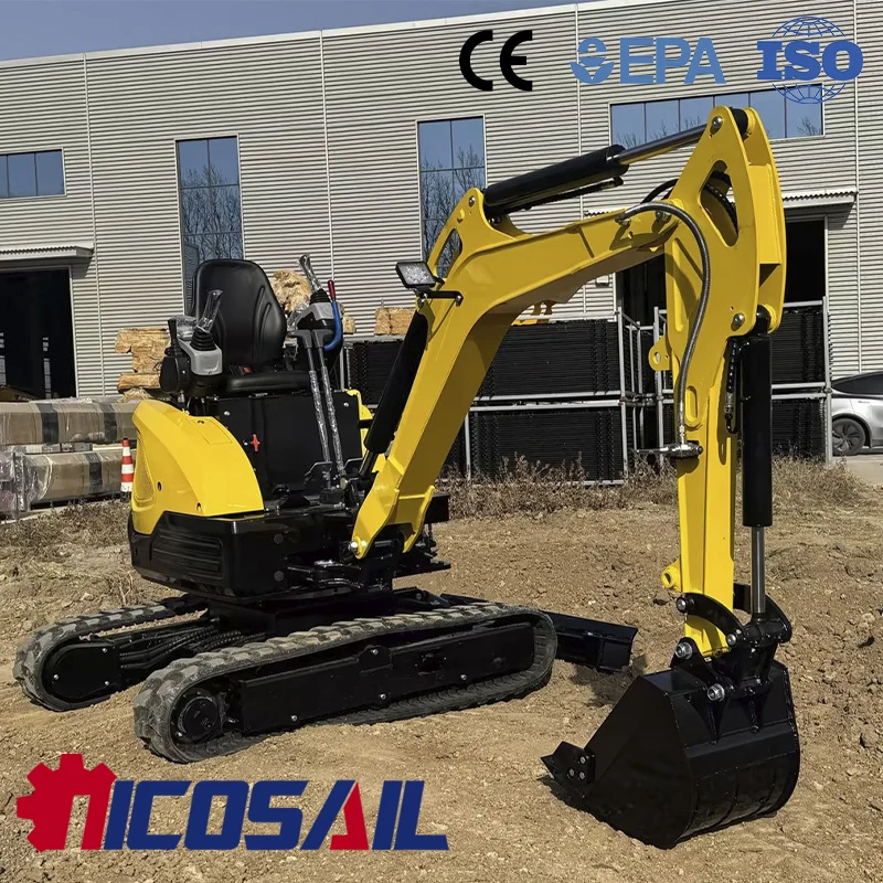 

Nicosail 2.5 Ton Multifunctional Mini Excavator Euro 5 CE Certified Small Crawler Digger for Construction Agricultural Europe