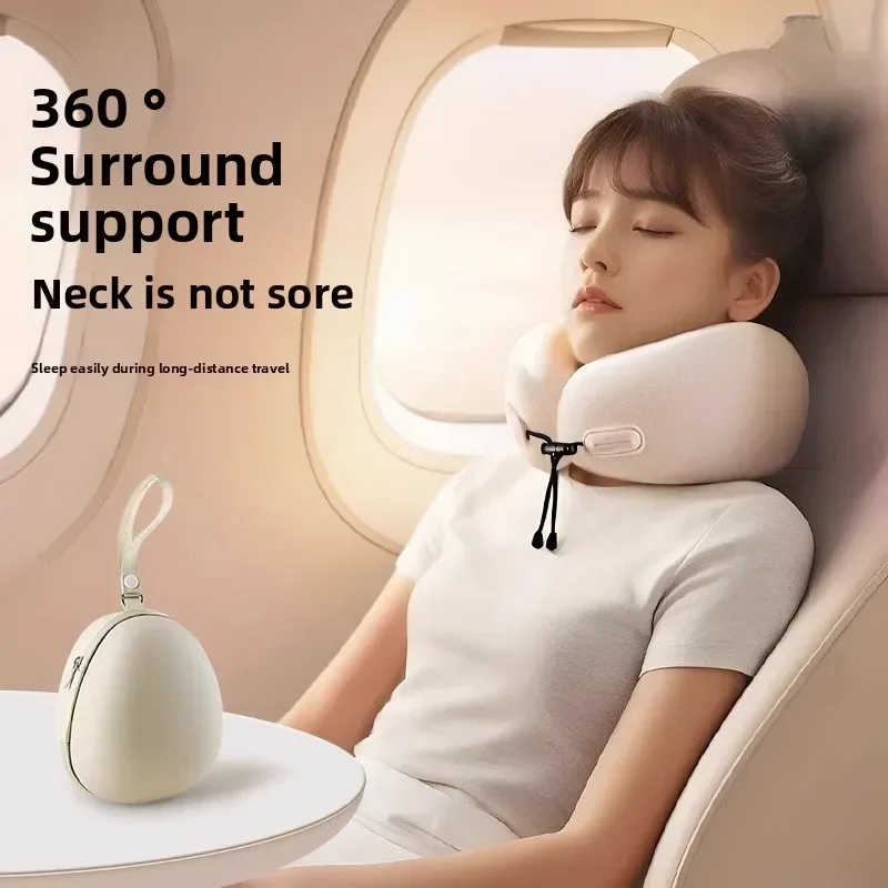 Neck pillow u-shaped pillow travel portable folding plane  long-distance sleeping artifact neck