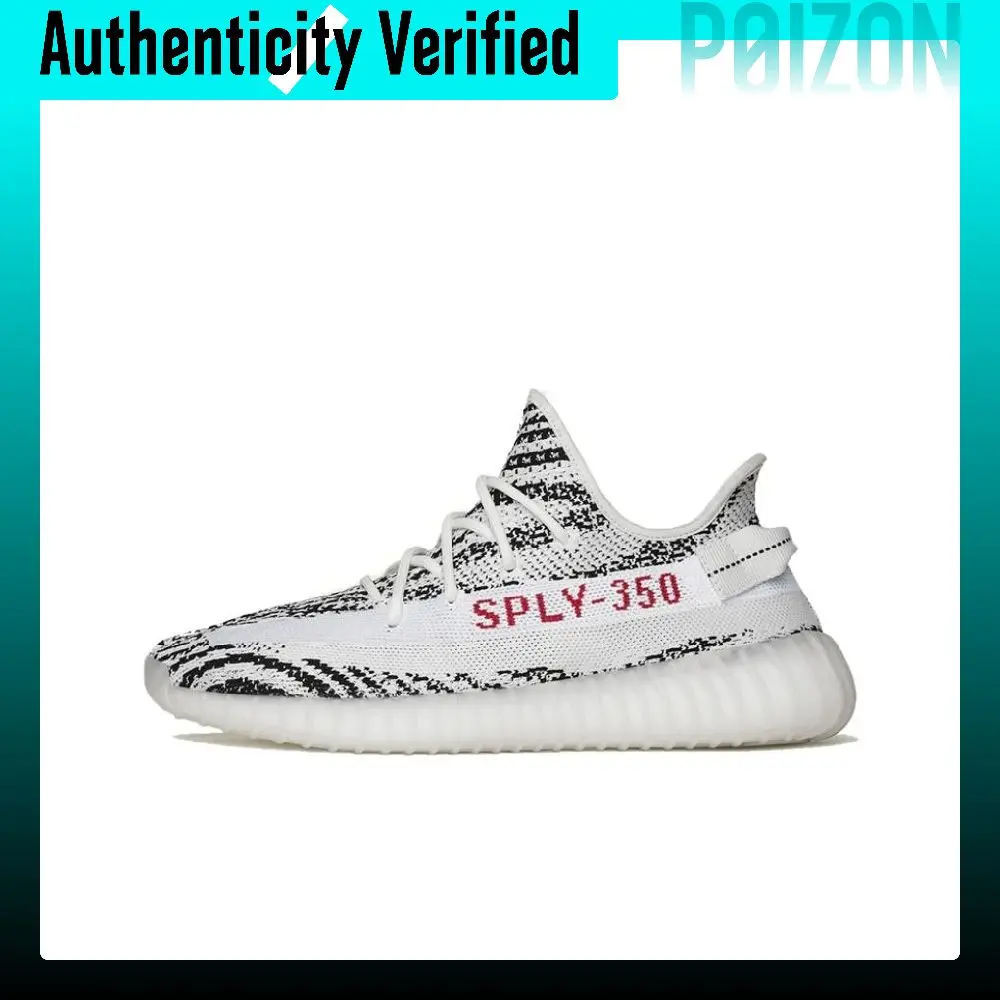 Adidas Originals Yeezy Boost 350 V2 Blanco Zebra, Zapatillas Casuales de Caña Baja Unisex, Blanco y Negro, Edición 2022 CP9654-2022