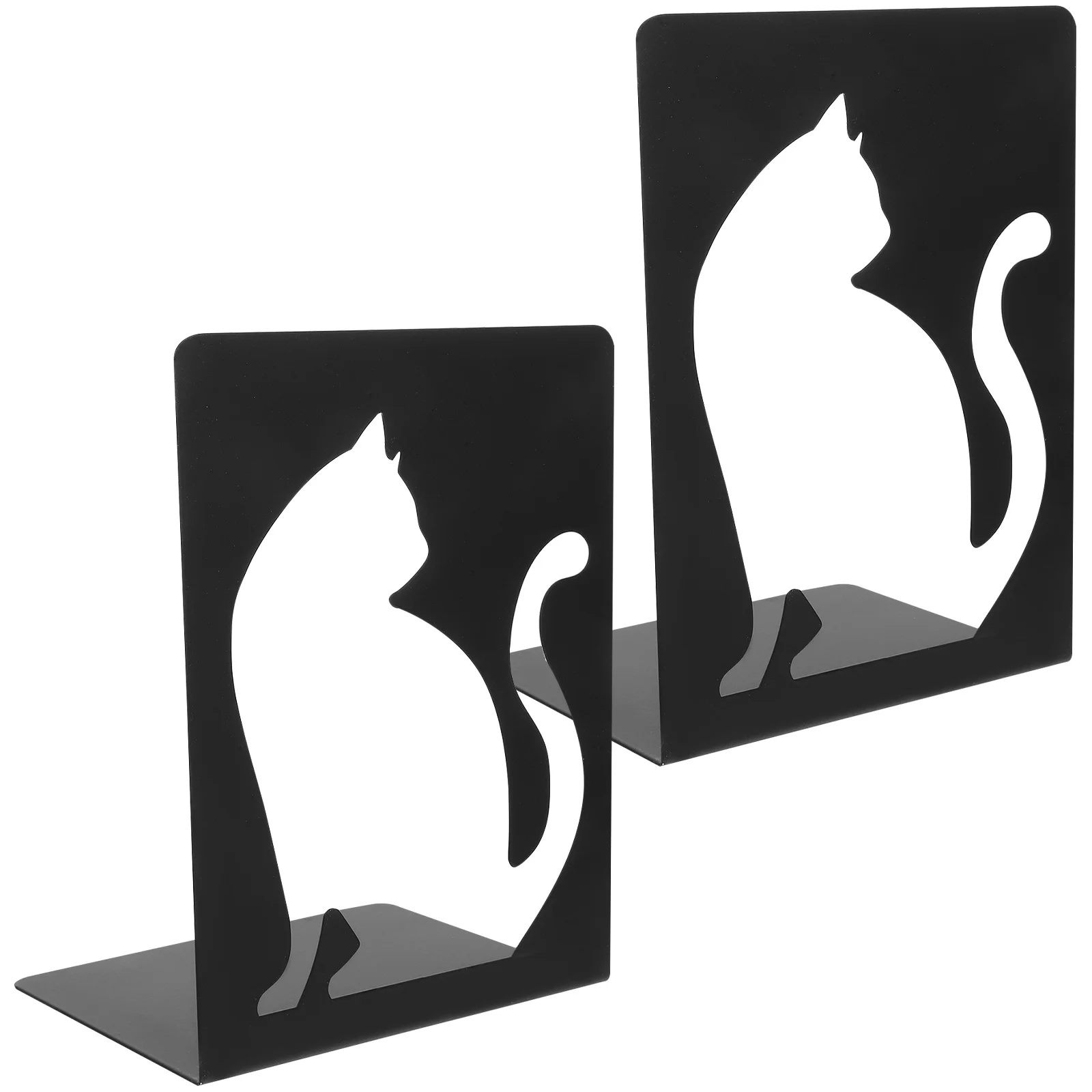 2 قطعة الدفتين المعدنية الأنيقة القط الدفتين الموثوقة للكتب الثقيلة الحيوان تحت عنوان مكتب الدراسة اكسسوارات الاستخدام الزخرفية