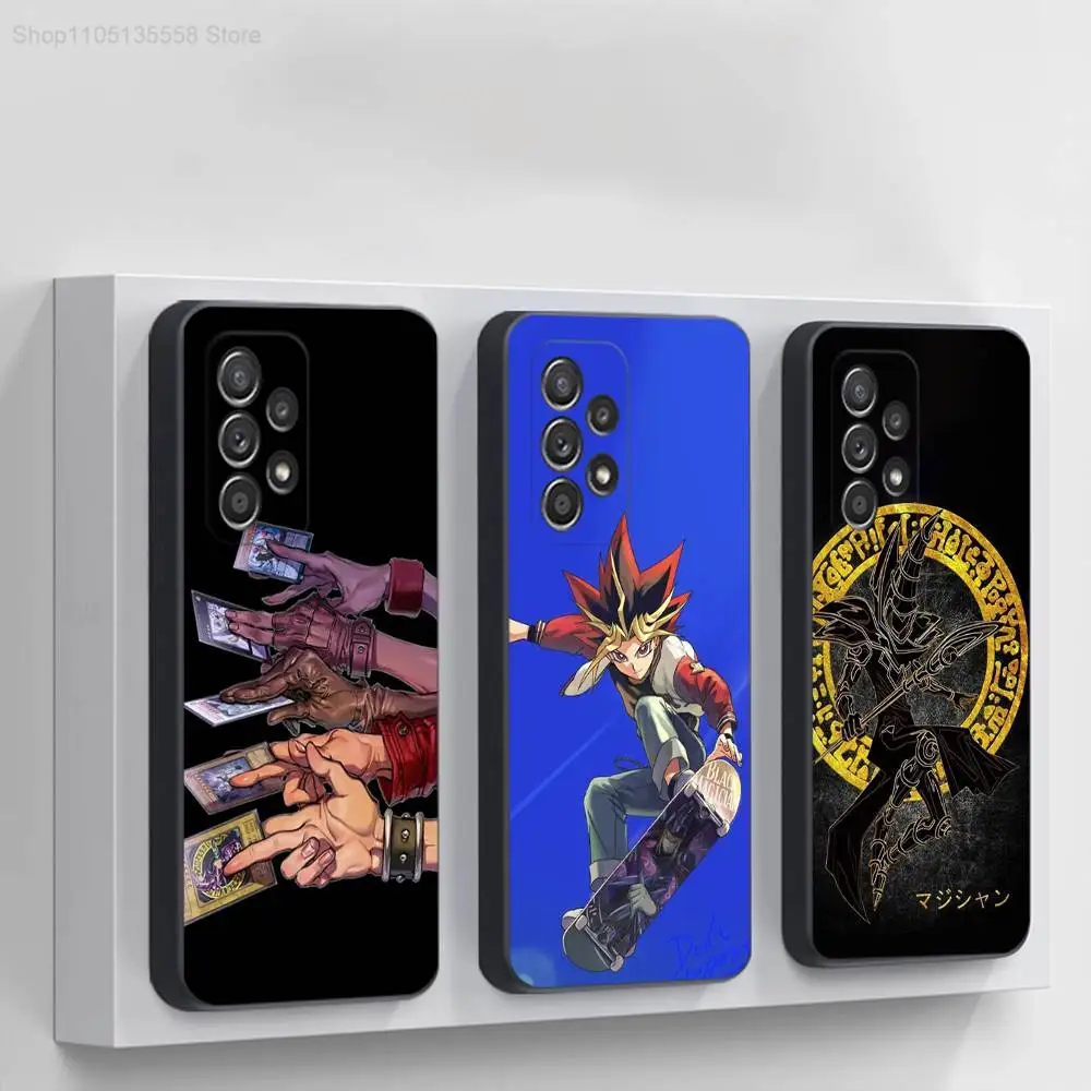 Anime Y-Yu Gi Oh Y-Yugioh Phone Case For Samsung S 25,24,23,22,30,21,10,9,Ultra,Plus,Lite,FE,4,5G Black Soft Case