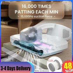 15000Pa Vacuum Mite Remover 500W UV Sterilizer Heating Remove Moisture Bed Sofa Clothes Hair Mite Remover With Filter Element