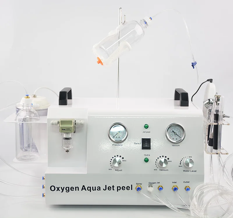 5 in 1 Water Dermabrasion Jet Peel Diamond Microdermabrasion Skin scrubber สเปรย์ปืนผิวไวท์เทนนิ่งเครื่องทําความสะอาดลึก