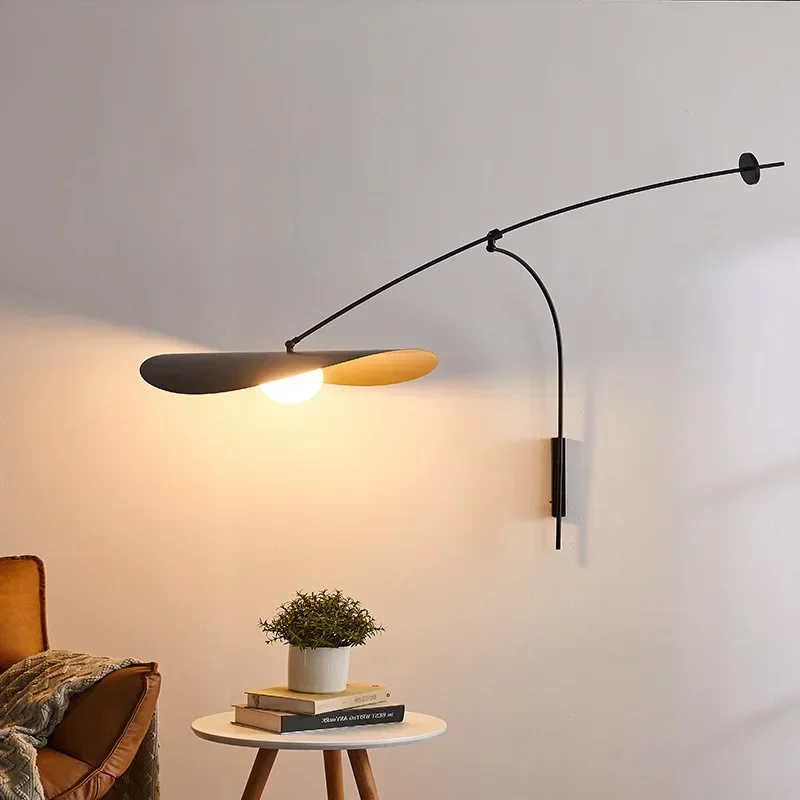 Scandinavia Design Adjustable Wall Lamp Long Arm Sconces Light for Living Room Study Bedroom Bedside