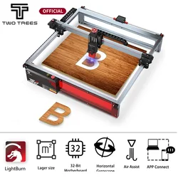 Twotrees TS2-10W 80W maszyna do grawerowania laserowego 450x450mm skompresowana technologia punktowa LaserGRBL LightBurn Wifi poziomy żyroskop