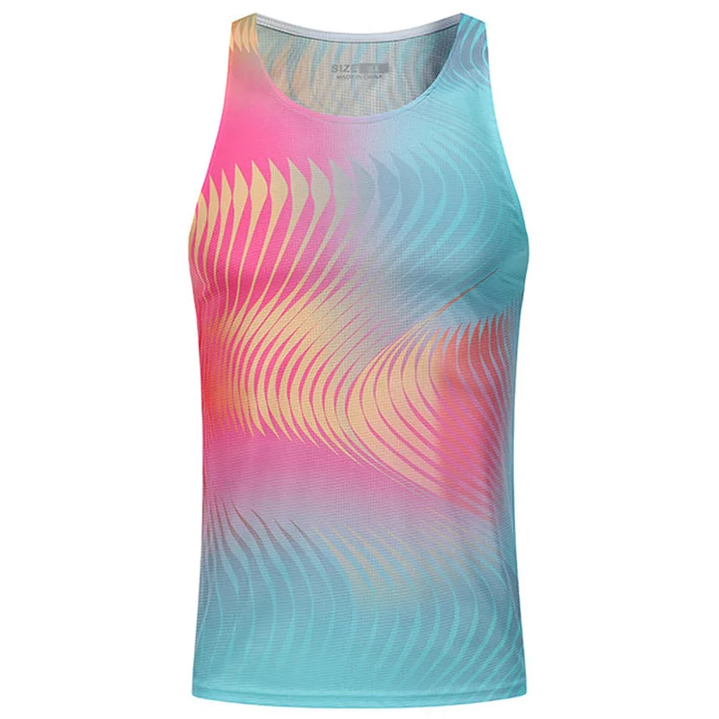 2026 Gradual Mens Sports West Marathon Running Sleeveless Quick Drying Tank Top Ultra Lightweight Trackand FieldPolyesterT-shirt