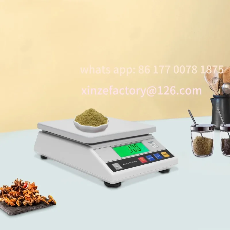 ميزات العد والمعايرة القابلة للتخصيص، ميزان المطبخ الرقمي LCD Di باللون الأخضر بسعة 7.5 كجم، زيادة 0.1 جرام، فارغة