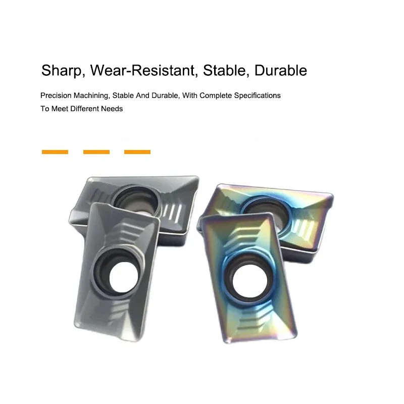 SHAZAM CNC Turning Tool 10PCS APKT160408-HM Carbide Milling Insert For Processing Of Stainless Hardened Steel
