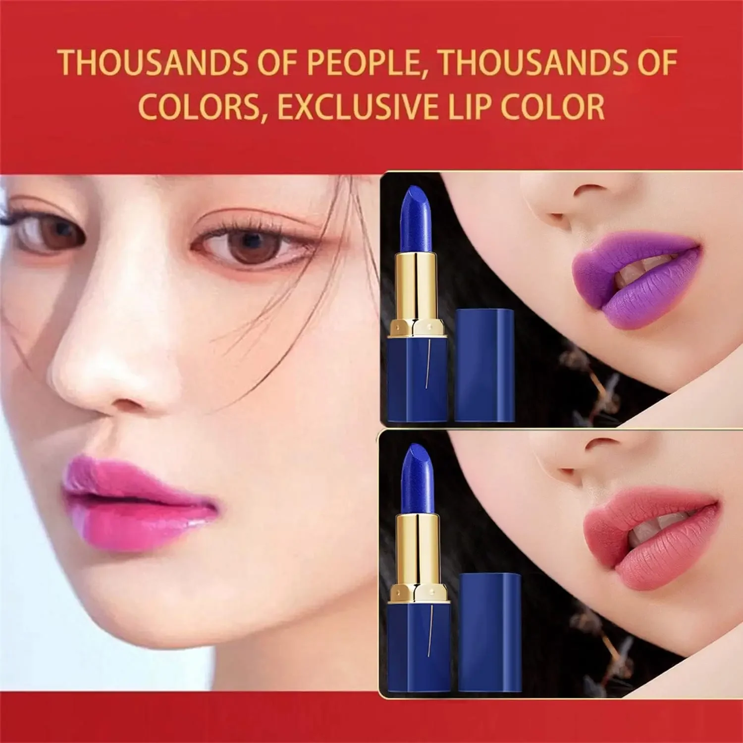 自然な温度で色が変わる口紅 長持ちする色褪せない保湿リップクリーム 乾燥した唇に栄養を与える 保湿 防水