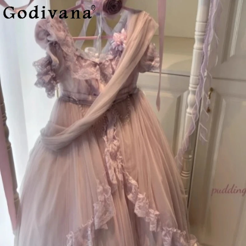 لوليتا فستان الزفاف ثوب مسائي للنساء نمط جديد الكبار حفل فستان الأميرة الإناث الراقية فستان الزواج الحلو