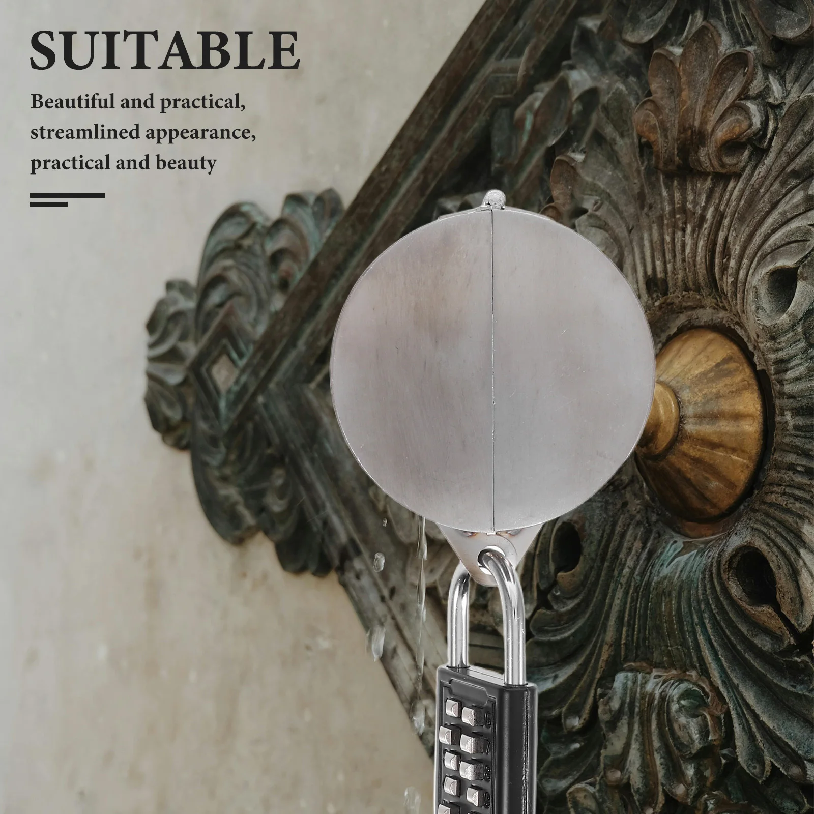 

1Set Outdoor Faucet Lock System Water Spigot Lock Metal Cover Anti-Theft Garden Hose Bib Protector Outside Water Spigot