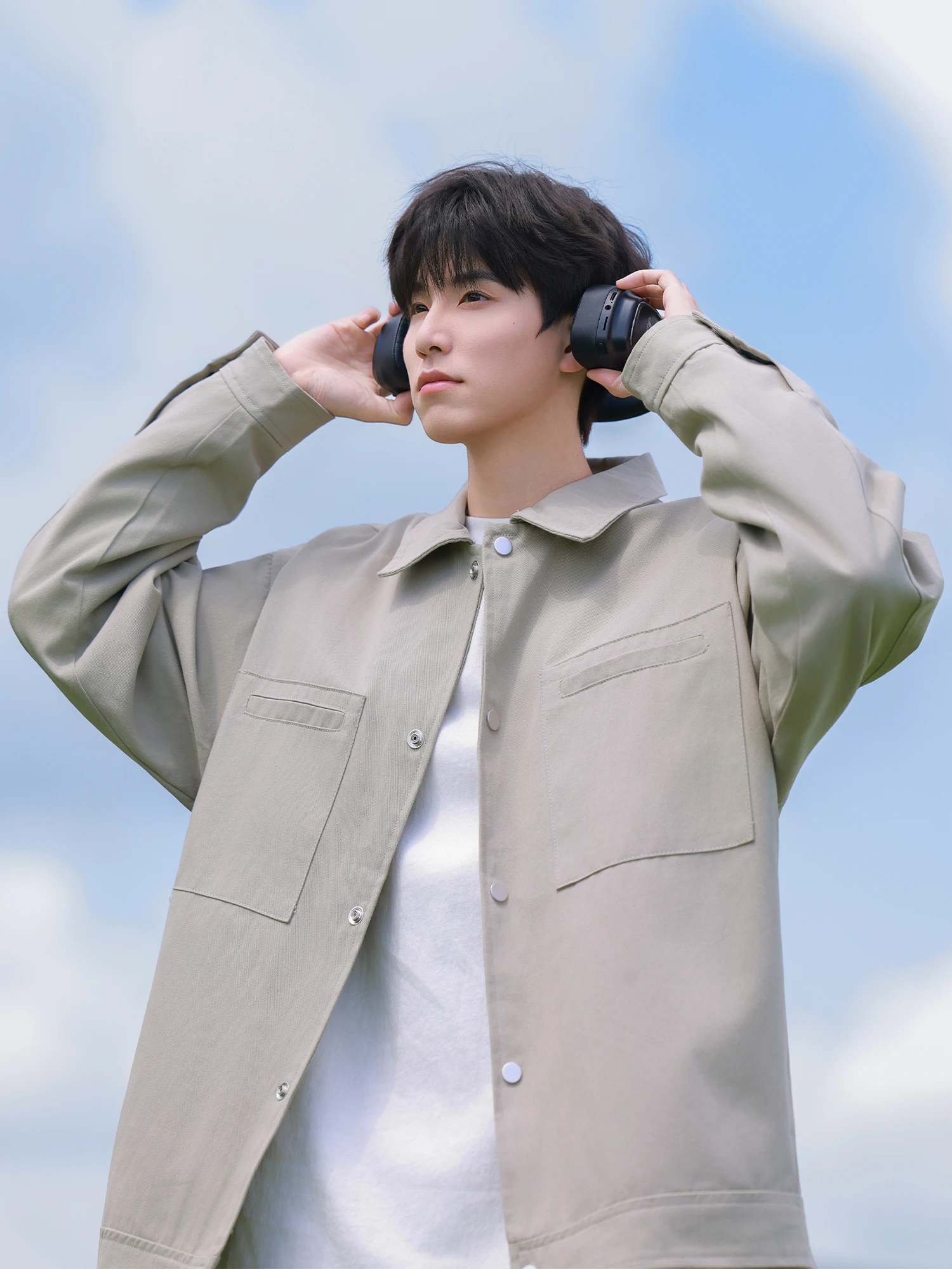 

Мужская свободная повседневная куртка в стиле ретро, весенне-осенняя новинка, модная брендовая рабочая одежда, пальто с водой, полиэфирное волокно