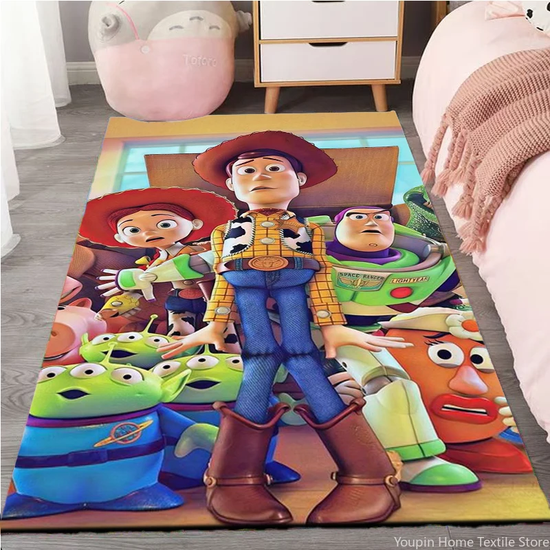 

Disney Toy Story Large Area Printed Rugs Carpets for Home Living Rooms Children's Bedroom Sofa Doormat Floor Non-slip Mat MINISO