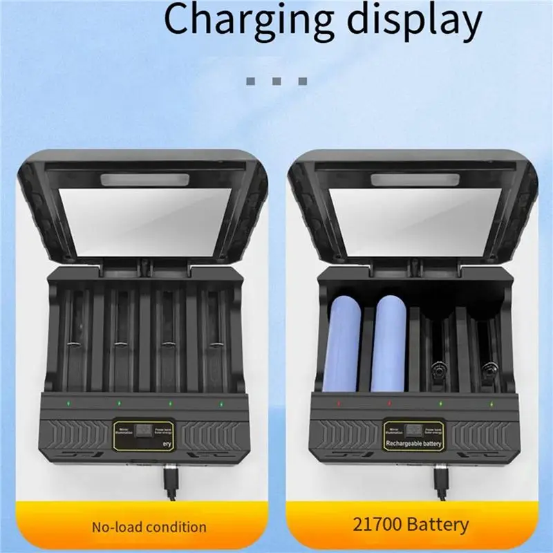CYCLI-2X 18650 Solar Lithium Battery Smart Type-C Four-Slot Multi-Function Outdoor