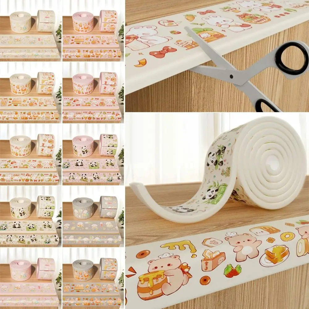 

Милая 2 м защитная полоса для края стола, мультяшная мягкая защита для угла стены, утолщенный самоклеящийся пенопластовый бампер для безопасности ребенка