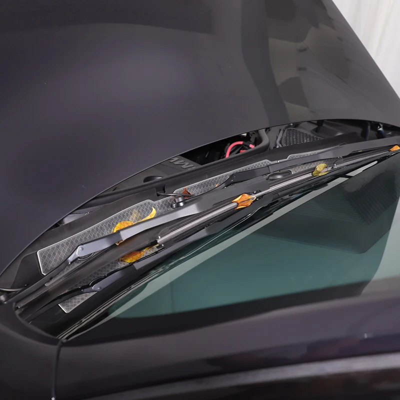 

For BMW X3 G45 2025-2026 Stainless Steel Car Front Hood Drain Outlet Dust and Blockage Prevention Cover Interior Car Accessories