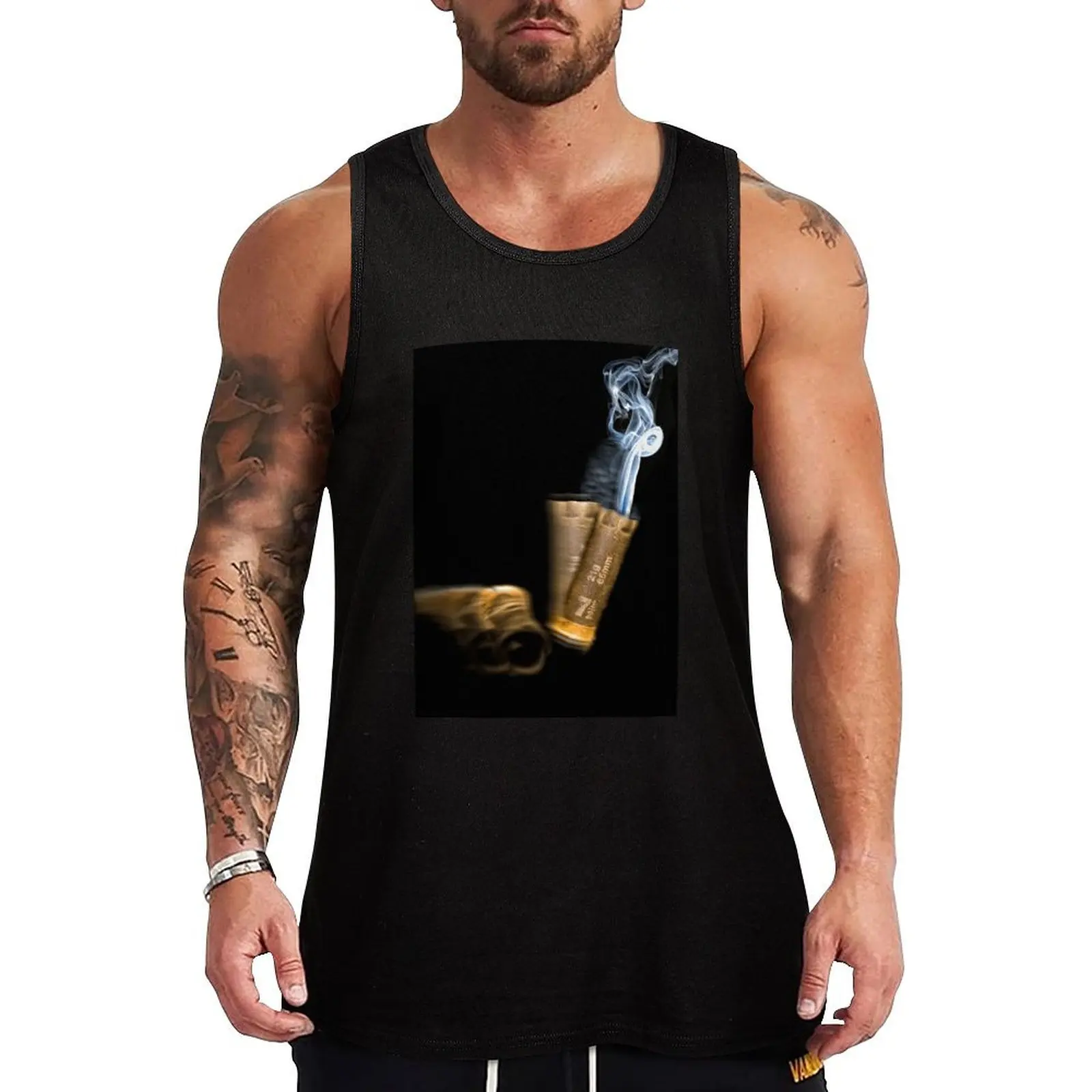 

Fired.... Tank Top running shirt underwear Men's summer clothes anime gym
