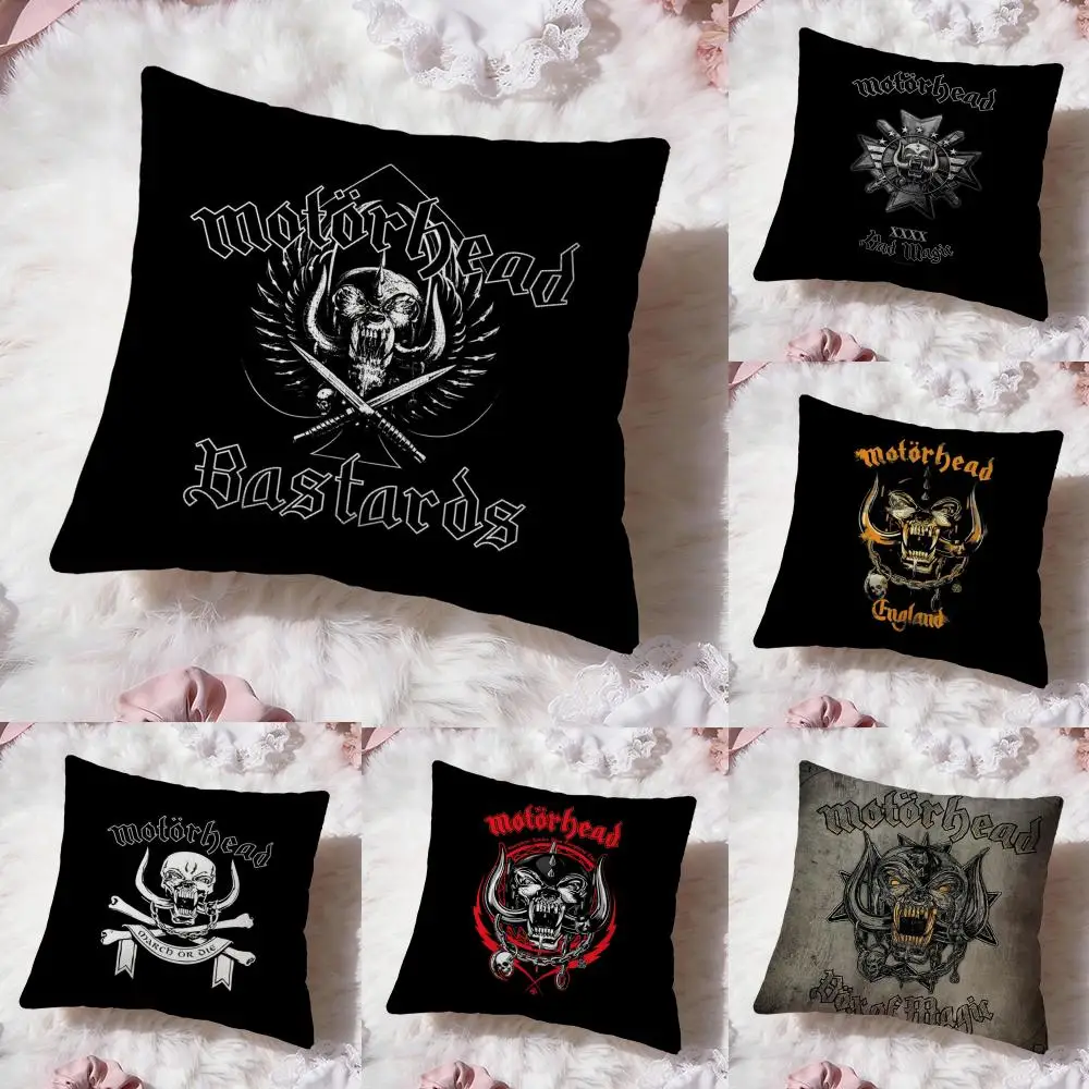 Rock Band Motorhead Cushion Cover Premium Comfort Reversible Pillow Cove -Two in One Design for Any Room & Car Interior
