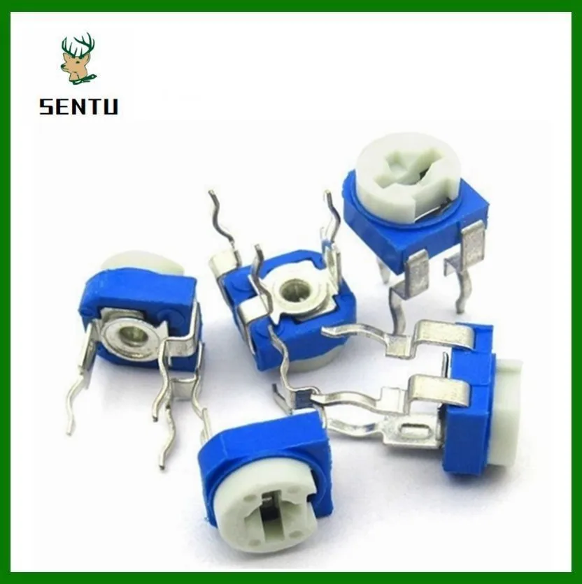 

20pcs RM065 RM-065 100 200 500 1K 2K 5K 10K 20K 50K 100K 200K 500K 1M ohm Trimpot Trimmer Potentiometer variable resistor