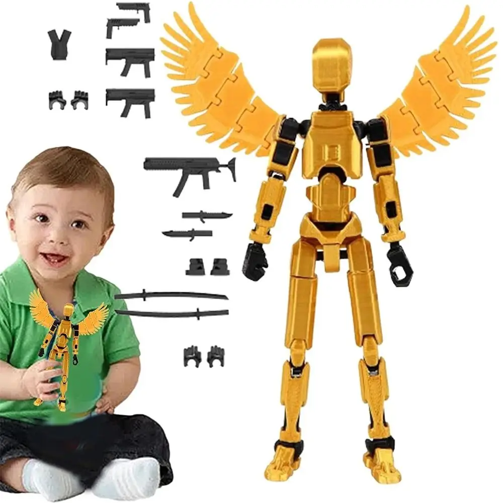 

PLA T13 Action Figures Flexible Shapeshift Robot 3D Printed Mannequin Toy Multi-Jointed Movable Robot Action Figure Kids Gift