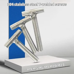 304 Stainless Steel T-welding Screw T-shaped Screw Cylindrical Welding Bolt Screw M4 M5 M6 M8 M10 M12
