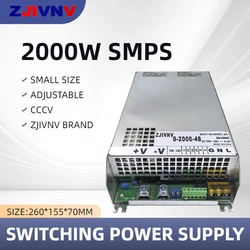 2000W Switching Power Supply Adjustable 0-12V 24V 36V 48V 60V 72V 80V 90V 110V 150V 220V S-2000 Mini SMPS S-2000