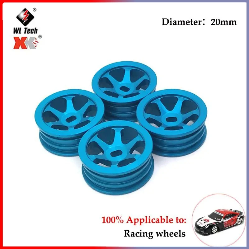 4Pcs 22.5mm Rubber Tire Tyre Wheel for Wltoys 284131 K969 K979 K989 P929 1/28 RC Car Upgrade Parts  Car Accessories