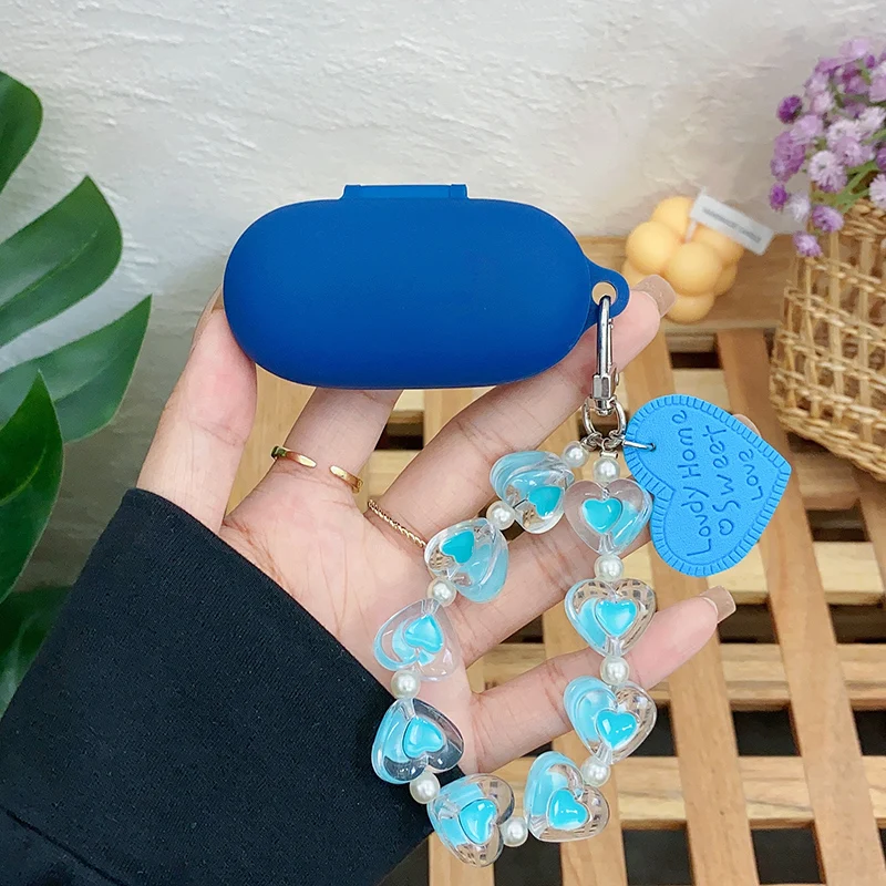 Funda bonita para Huawei FreeBuds SE Love Heart llavero funda para auriculares caja de cargador de auriculares de silicona para Freebuds SE Fundas