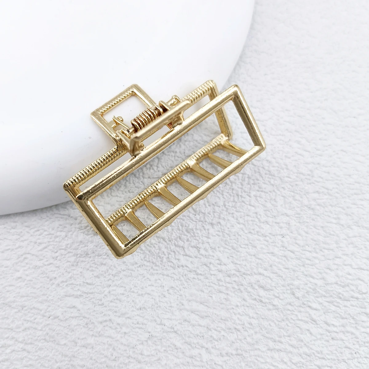 12 Stile Mode Mini 4 cm Metall Haar Klaue Für Frauen Gold Farbe Kreuz Krabben Haar Clip Koreanische Elegante Geometrische haarnadel Mädchen Haar – Detail 11