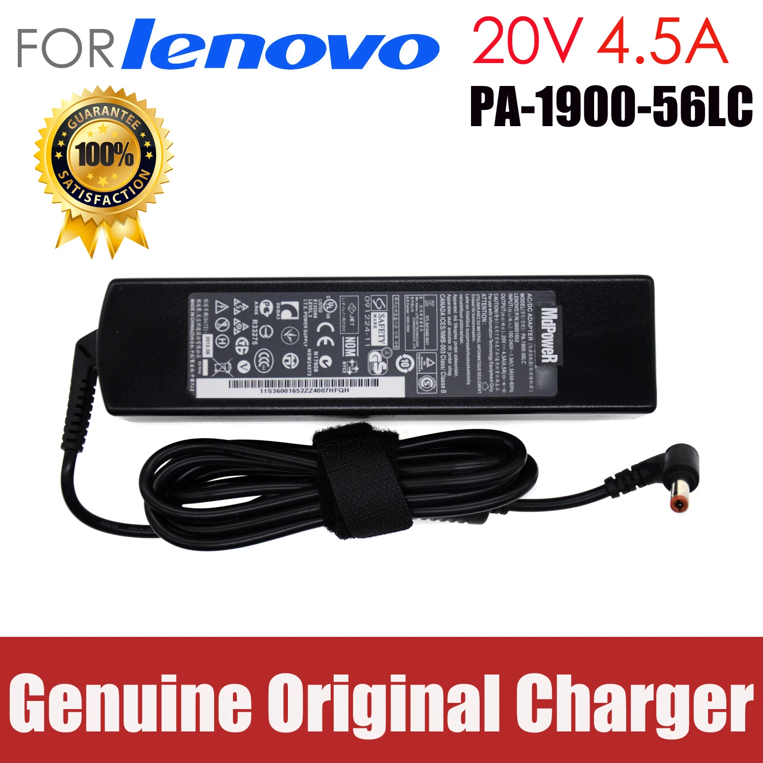 

original 20V 4.5A 90W AC Adapter Laptop Charger For lenovo ADP-90DD B B450 B460 B460E B465 B470 B575 C445 CPA-A090 E43A E43G