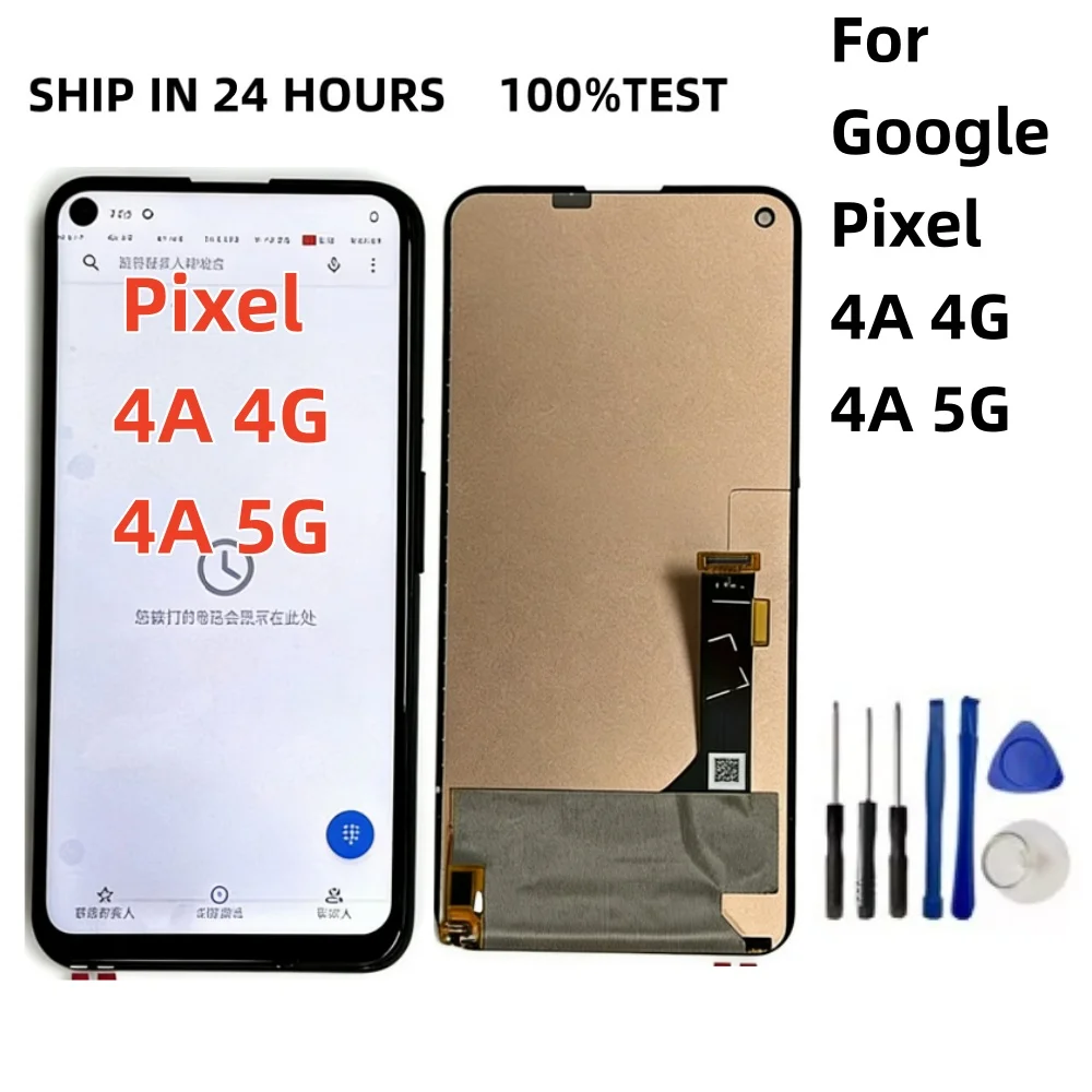 Nueva pantalla TFT para Google Pixel 4A 4G LCD G025J, digitalizador táctil para Google Pixel 4a 5G GD1YQ, repuesto de pantalla LCD