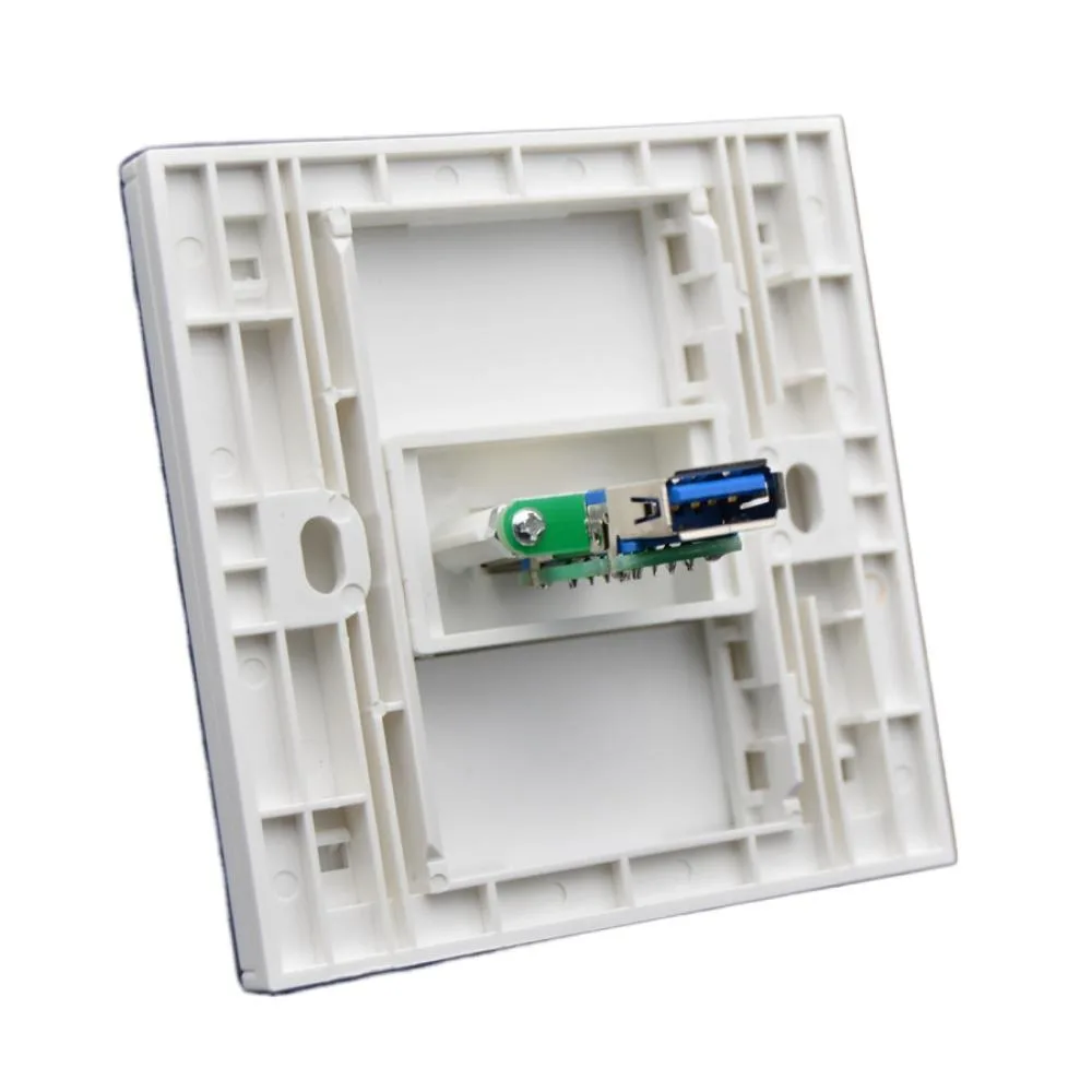 

Тип 86 Белая панель Один порт USB 3.0 Настенная розетка Женский-мама USB-удлинитель для передачи данных Розетка Настенная розетка Панель