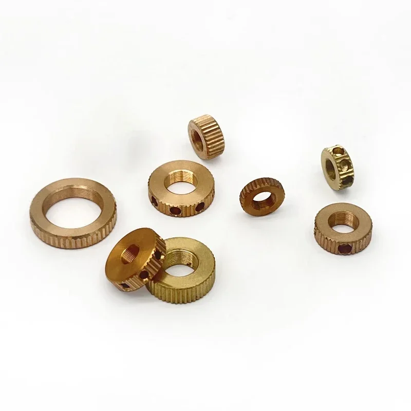 Fine Tooth Locking Nut M4x0.25/M6x0.25 Precision Accessory Copper Material For Optical Laboratory Pitch Adjustment Frame