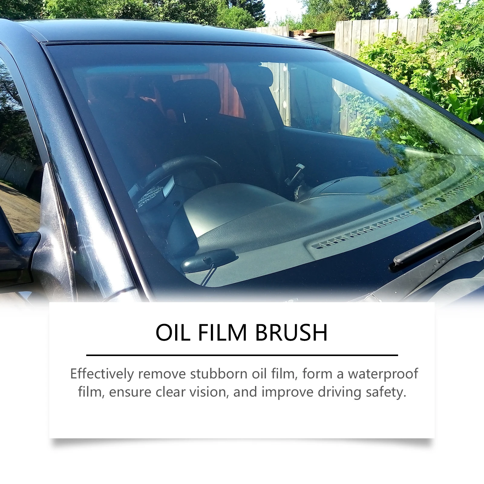 Car Oil Film Cleaning Brush Clean the Car Windows Windshield Oil Film Remover for Car Window Smooth Brighten Car Cleaning Tools