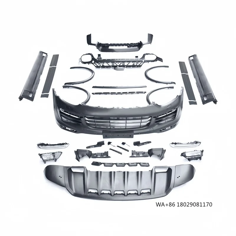 

Suitable for 15-17 Porsche Cayenne 958.2 Turbo Front Bumper Assembly Including Daytime Running Lights Fog Lights GTS Surround
