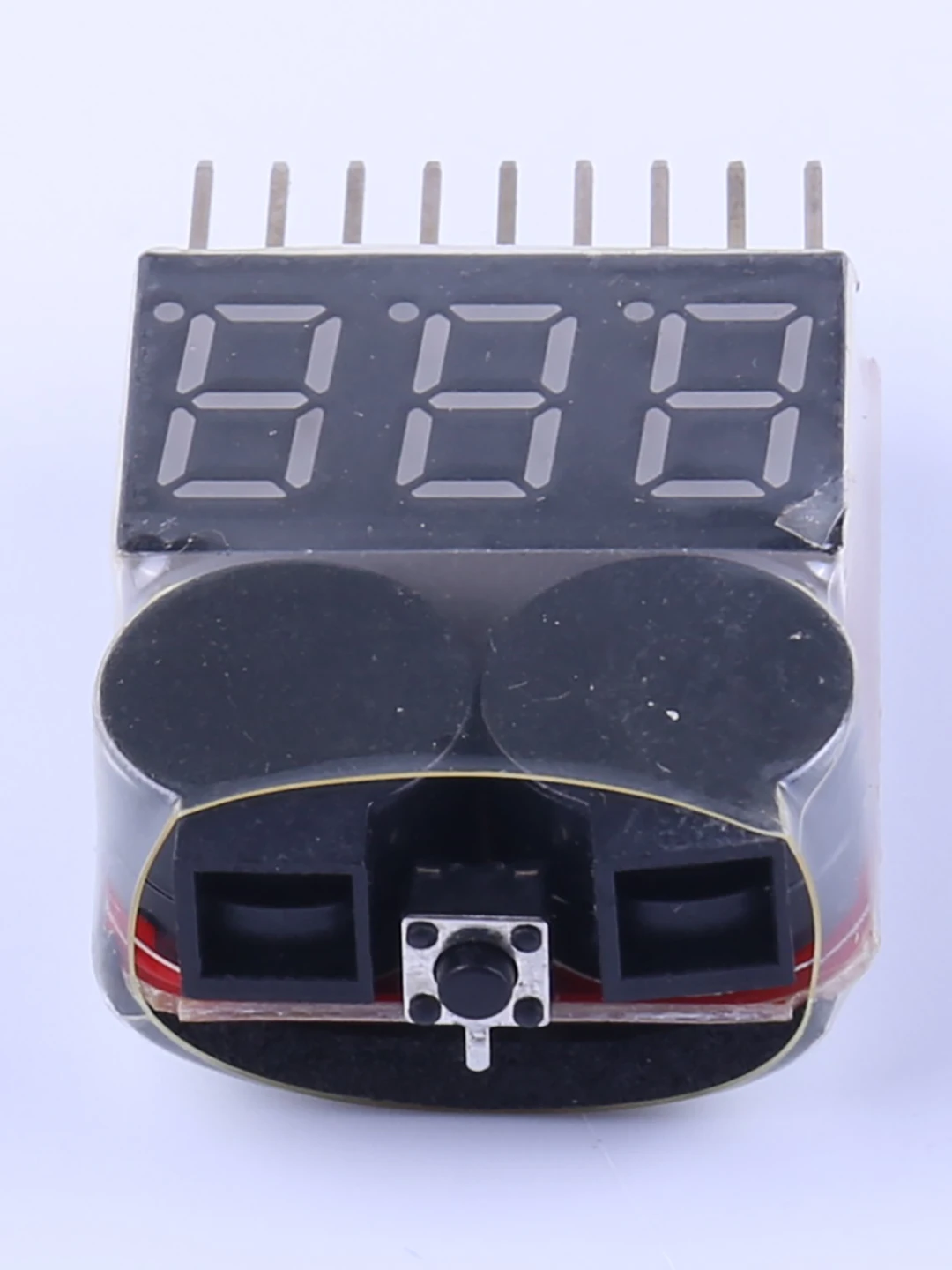 Multifunctional 1-8S Battery BB Alarm Voltage Display for RC Models Car Truck Boat - Red/Blue/Black