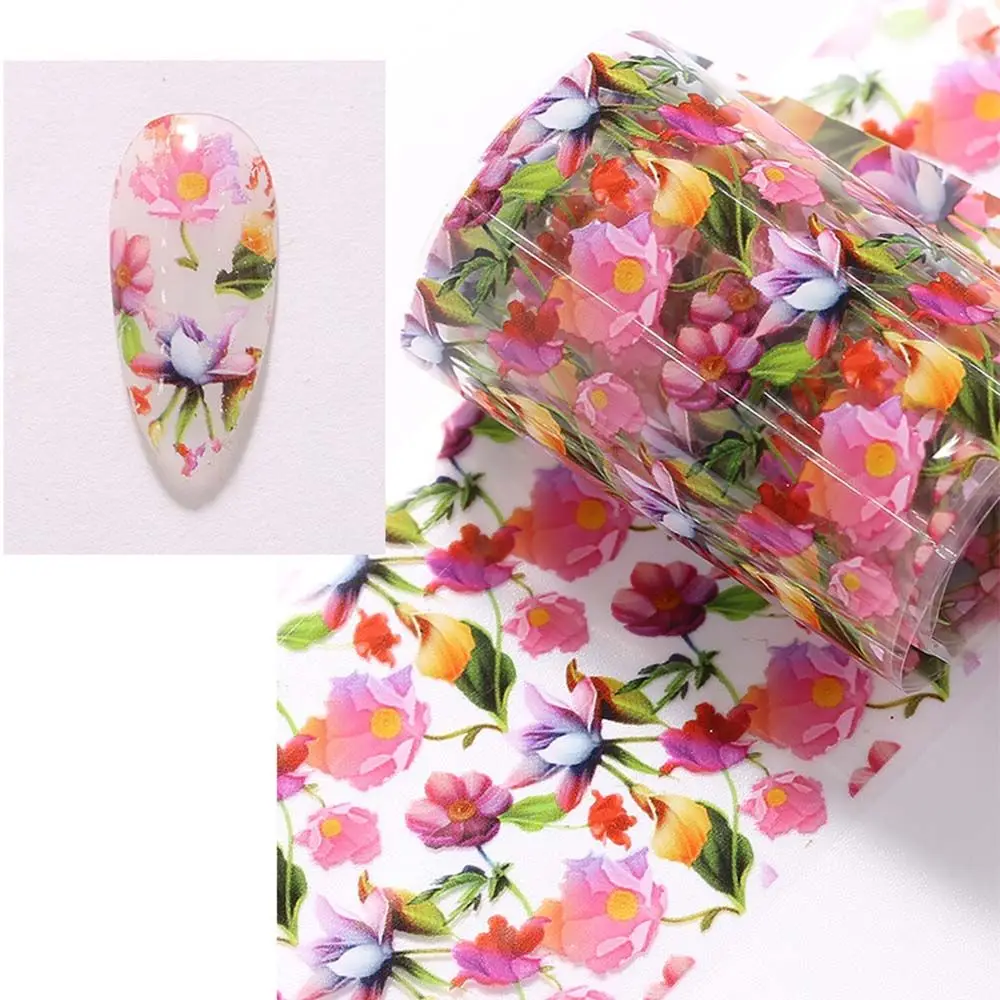 

Nail Art Manicure Nail Art Accessories Transfer Paper Decals Holographic Nails Decals Flower Nail Foils Floral Nails Stickers