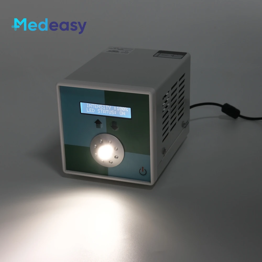 100W Small Medical Cold Endoscopy Camera Light Source Led ENT Endoscope Lights Source