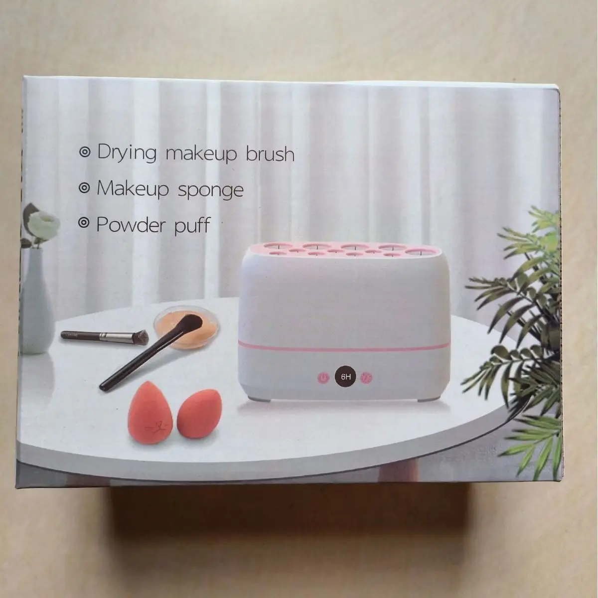 ماكينة تجفيف فرشاة أداة تجميل متعددة الوظائف، مجفف سريع لتنظيف فرش المكياج وأداة التجفيف السريع