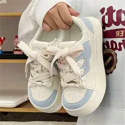 Kawaii Women Vulcanize Shoes Spring Summer 2024 Platform Sneakers Tennis Female Flats Casual Cute Skateboard Footwear