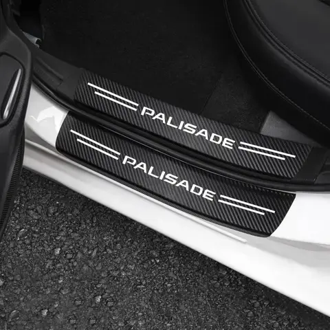 자동차 도어 씰 보호 탄소 섬유 스티커 테이프 방수 보호 필름 현대 Palisade 자동차 액세서리에 대한 자동 트렁크 스트립